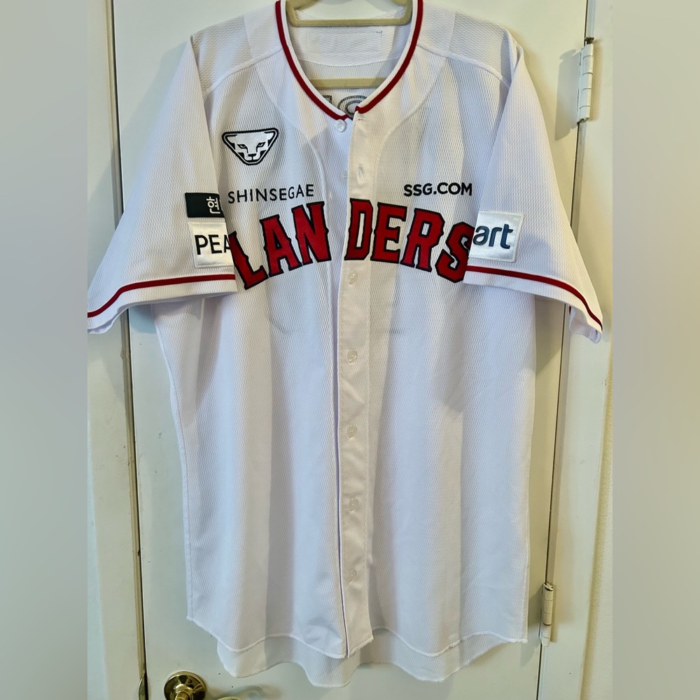 Korean Baseball league (KBL) Jersey. Team SSG Landers. Sz XL